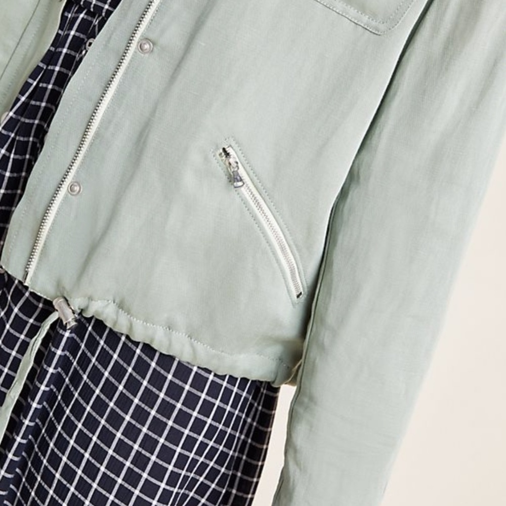 NEW Defect $249 Paige Ryland Chambray Utility xs - Picture 5 of 8